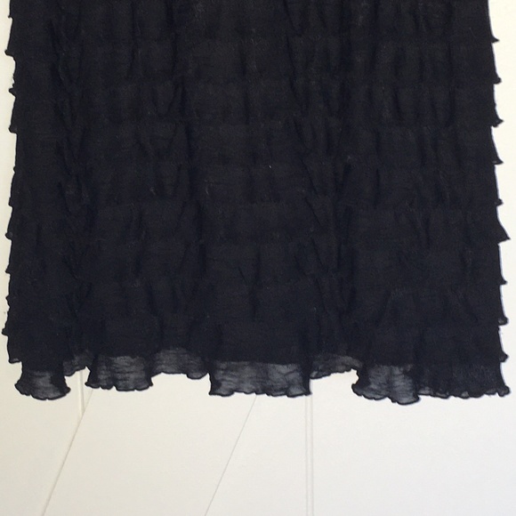 INC Black Racerback Ruffle Tank - Picture 3 of 6